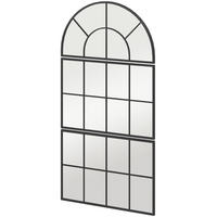 WANDSPIEGEL DE-08847 3-teilig, 76/53 cm Schwarz - Schwarz, Metall (76/53/2cm) - ComfortXL