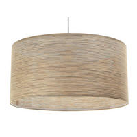 HÄNGELEUCHTE Grau 60/30 cm - Beige/Grau, Kunststoff (60/1/30cm) - ONZENO