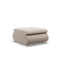 SITZPOUF FÜR DAS WOHNZIMMER FORESTA, Beige - Beige, Textil (88/42/70cm)