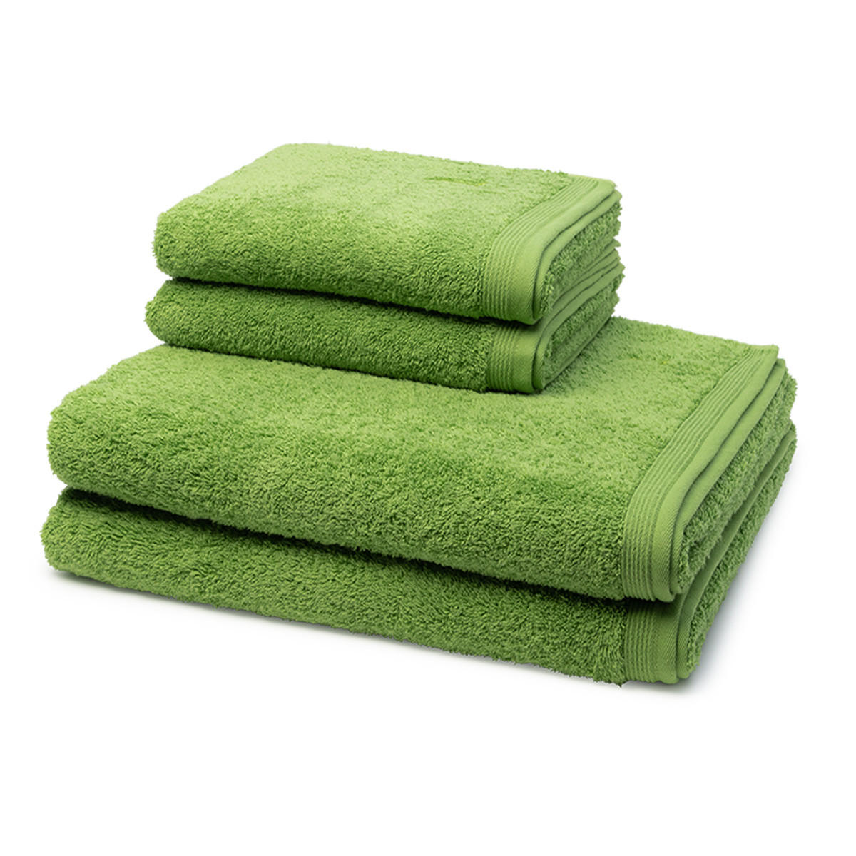 FROTTIERSET Superwuschel 4-teilig - Grün, Textil (50/100cm) - MÖVE