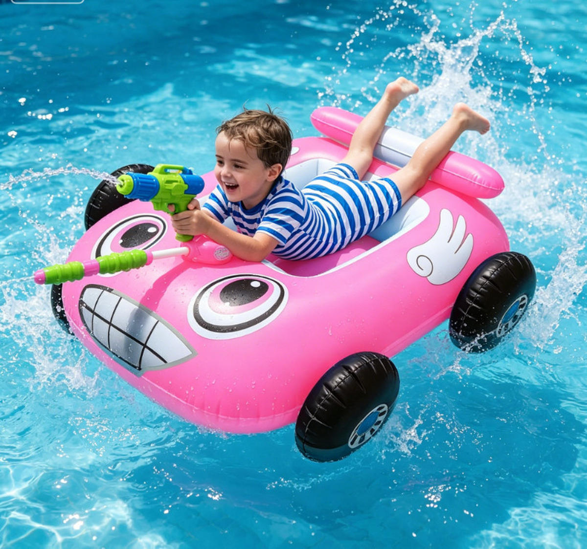 SCHWIMMSESSEL,85 × 80 × 35 cm - Pink, Kunststoff (85/80/35cm) - Weltevree