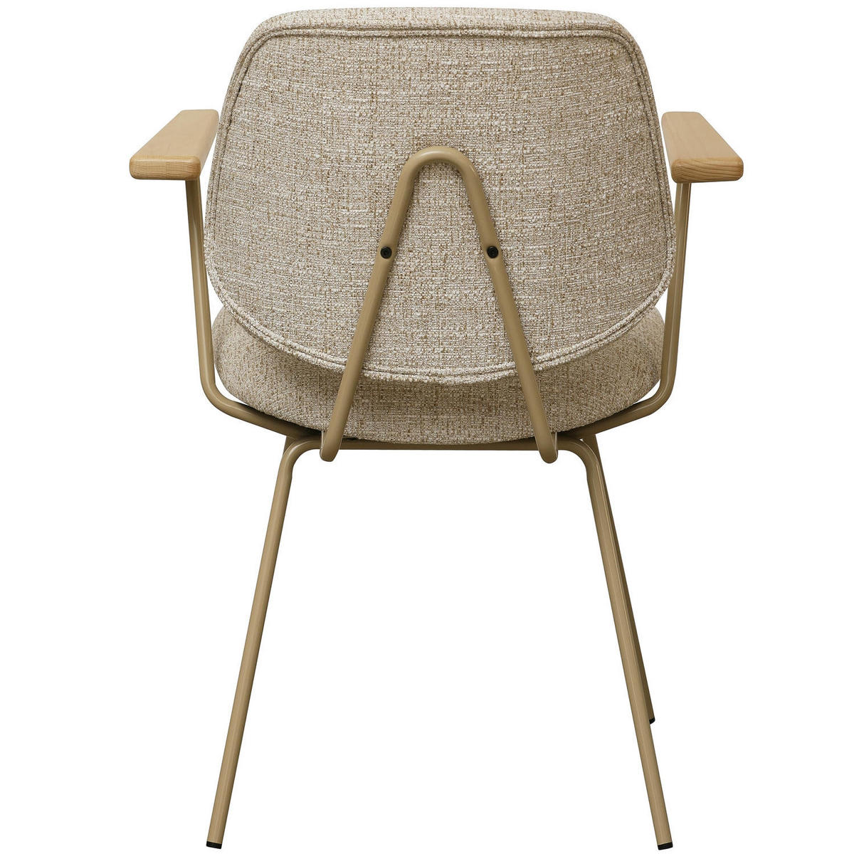 ARMLEHNSTUHL-SET 2 Stück in Teddystoff Beige - Beige, Textil/Metall (50/82/58cm) - Furnhouse