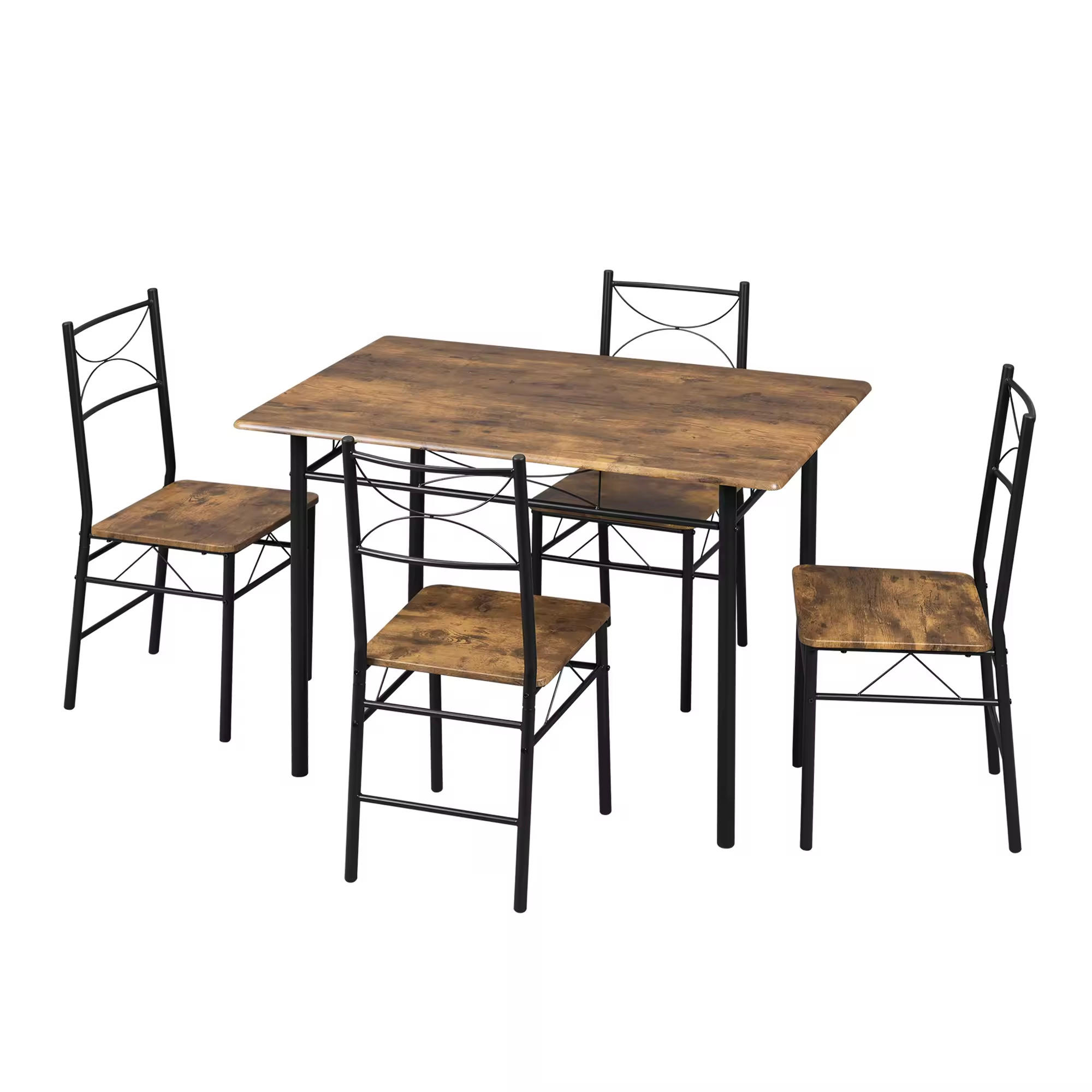 ComfortXL Essgruppe Schwarz 110x76x70 cm
