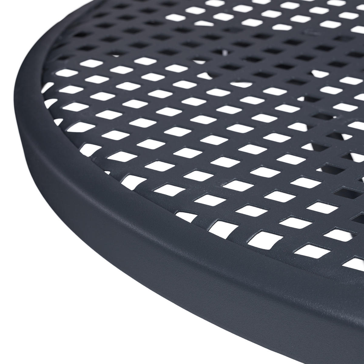 GARTENTISCH - Anthrazit, Metall (70/70/72cm) - Relaxdays