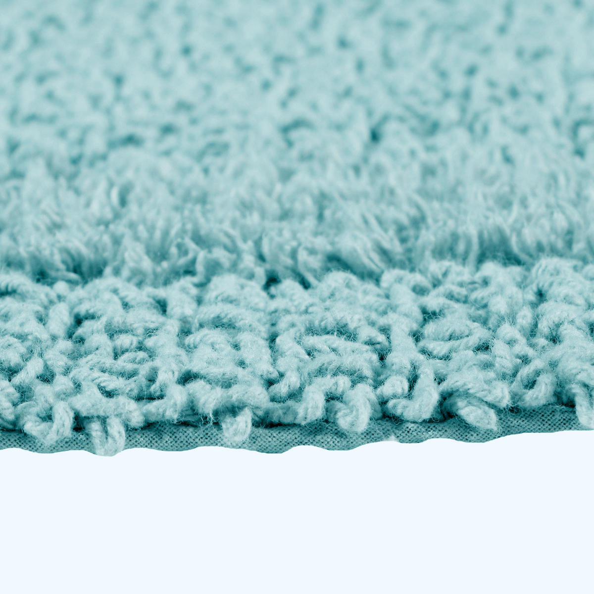 BADEMATTE 50/80 cm, 100% Baumwolle, wendbar - Hellblau, Textil (50/80cm) - Homescapes