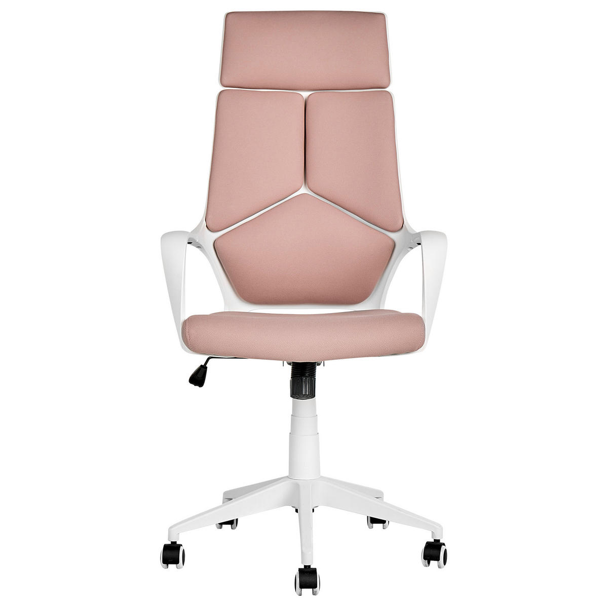BÜROSTUHL Polyester Rosa Delight - Pink, Kunststoff/Textil (64/116/64cm) - Beliani