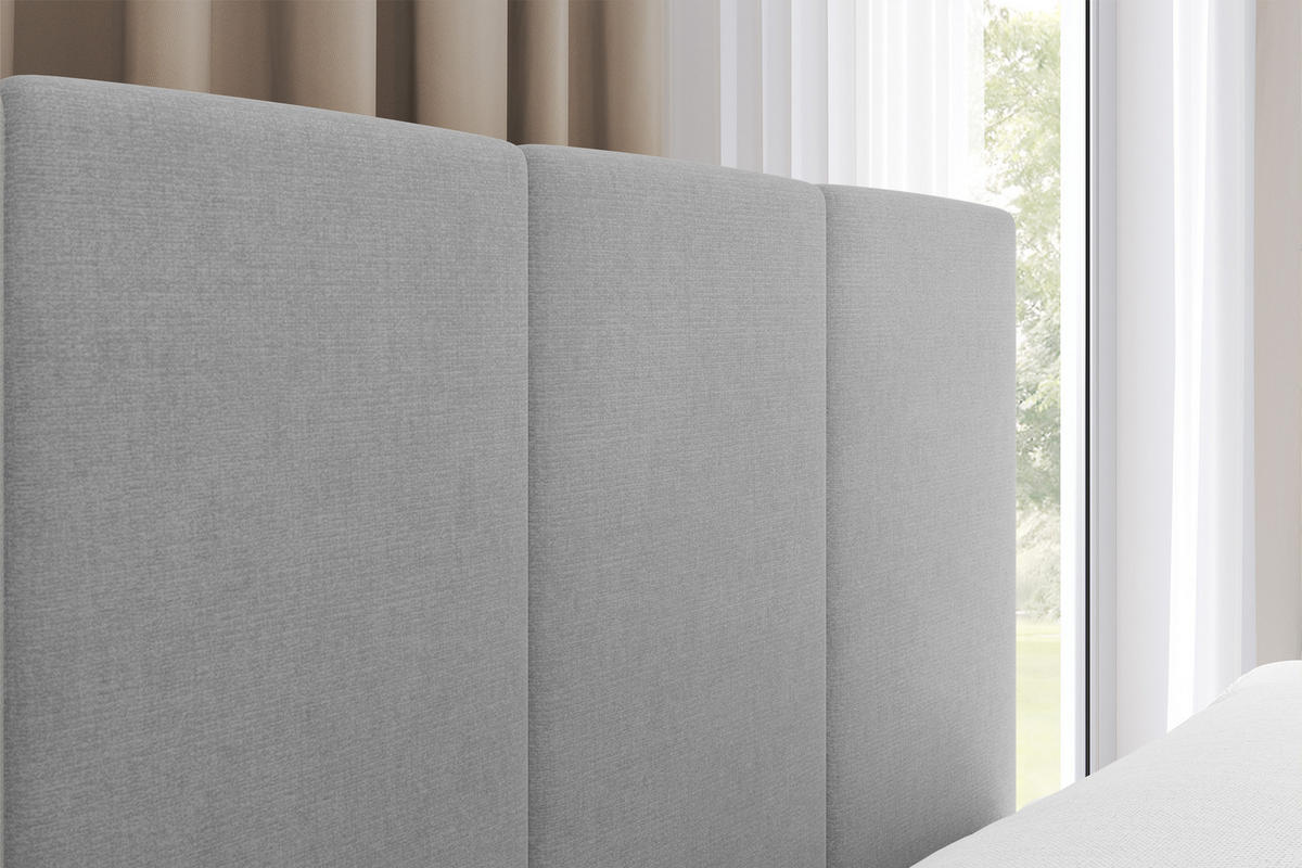 EINZELBETT Jugendbett mit Bettkasten Links, ohne Matratze - LOVY 80x200 Grau - Anthrazit, Holzwerkstoff/Textil (80/200cm) - ALTDECOR