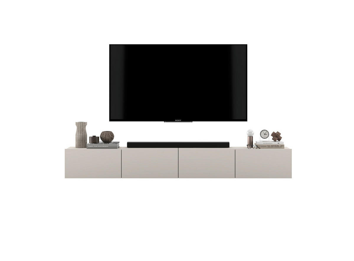 TV-LOWBOARD 2-er Set Enjoy Kaschmir Matt 120 cm - Kaschmir, Holzwerkstoff (240/30/35cm) - Meble Lindner