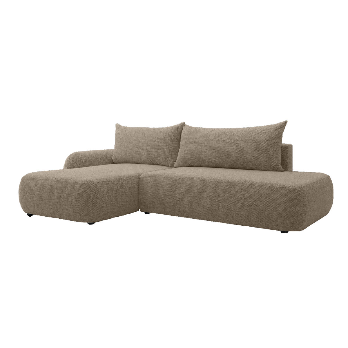 ECKSOFA Munduk I mit Schlaffunktion, Beige - Beige, Textil (302/184cm) - Fedve