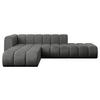 ECKSOFA modulares Sofa Zuvon-L1 - 296x177x70 cm Dunkelgrau - Dunkelgrau, Holzwerkstoff/Textil (296/177cm) - ALTDECOR