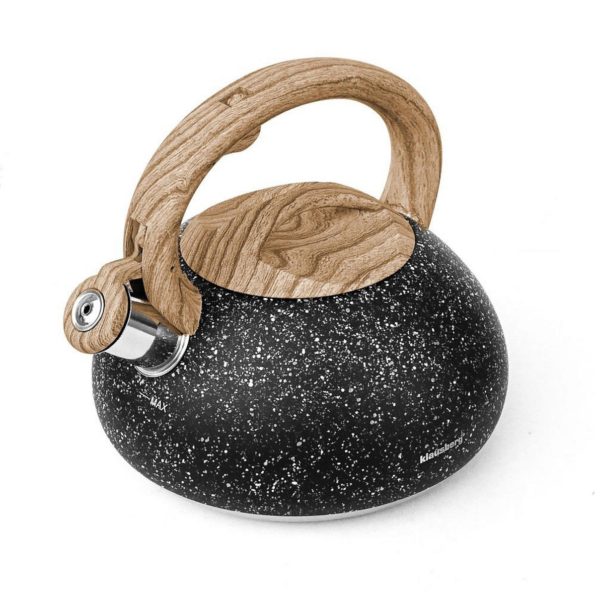 WASSERKESSEL Schwarz 25/23/23 cm KB7282 - Schwarz, Kunststoff (25cm) - Klausberg 
