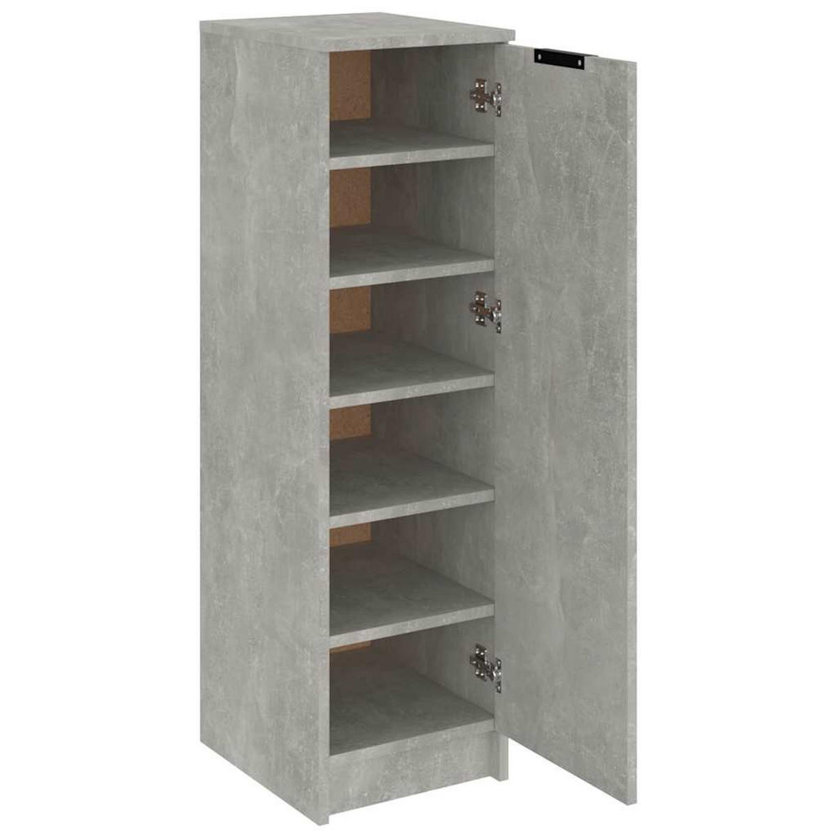 SCHUHSCHRANK Betongrau 30/35/100 Cm Holzwerkstoff - Grau, Holzwerkstoff (35/100/30cm) - vidaXL