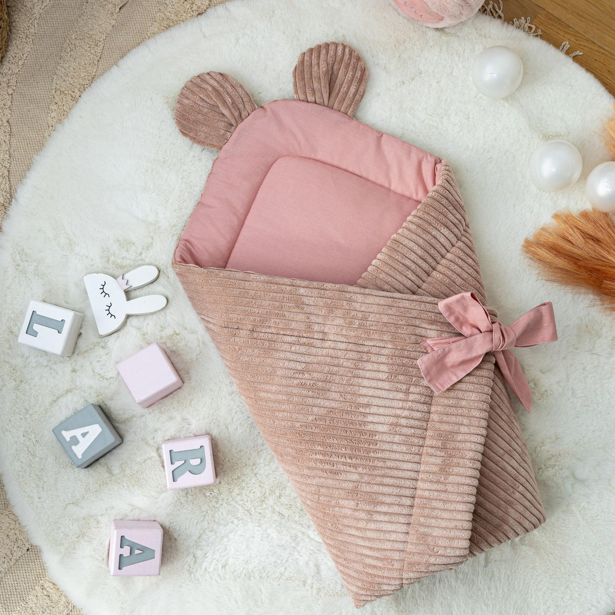 BABYWICKELTUCH, Aesthetic, écru - Weiß, Textil (35/65cm) - MeowBaby