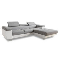 ECKSOFA Divo, Seite: Rechts - Weiß, Holz/Textil (282/204cm) - Sofnet