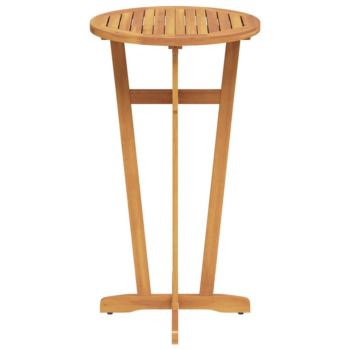 GARTEN-BARTISCH Ø60/105 Cm Massivholz Akazie - Braun, Holz (60/60/105cm) - vidaXL