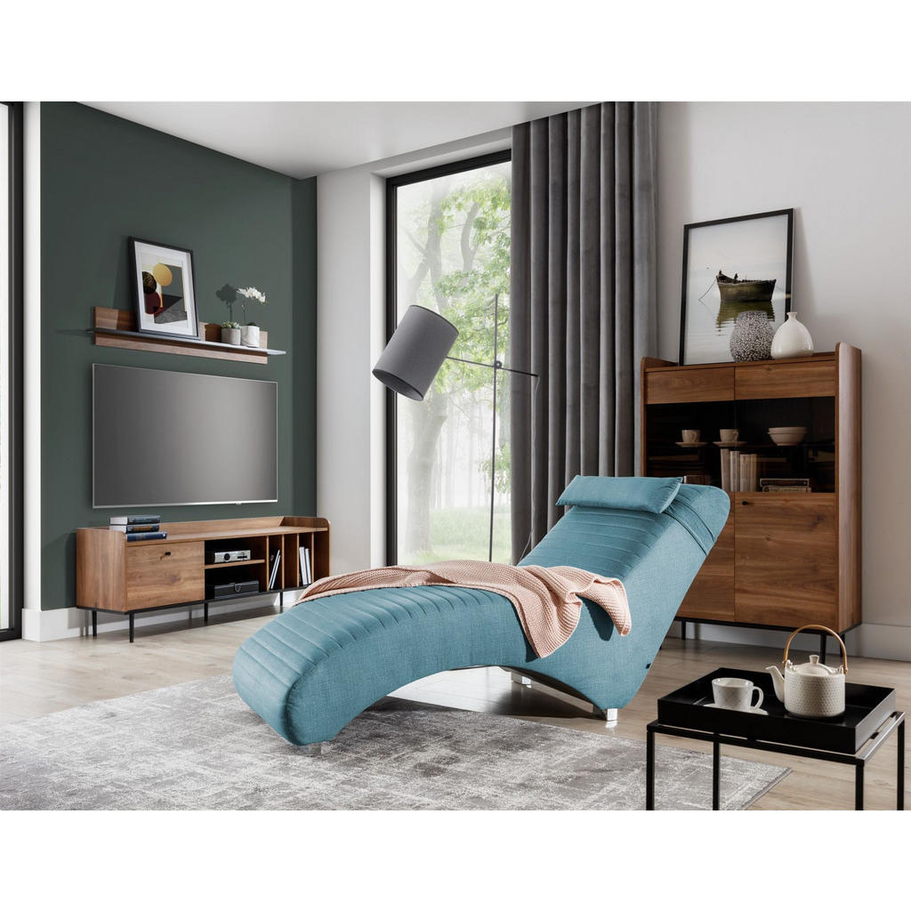 Thumbnail - Fun Möbel Relaxliege, Hellblau, Textil, Ottomane links, 73x80x170 cm, Wohnzimmer, Sessel, Relaxliegen