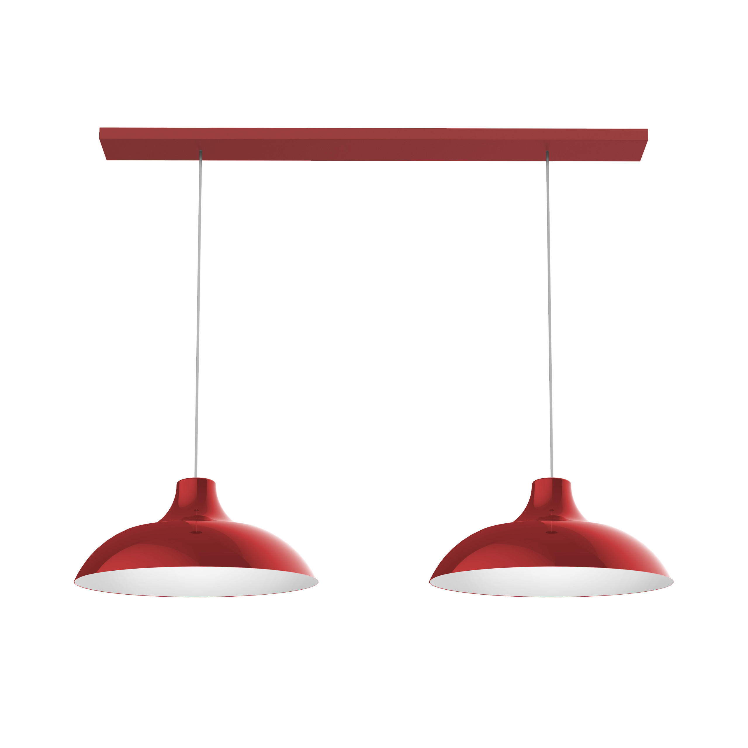 HÄNGELEUCHTE - Rot, Metall (30/30/15cm) - Lumicom