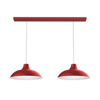 HÄNGELEUCHTE - Rot, Metall (30/30/15cm) - Lumicom