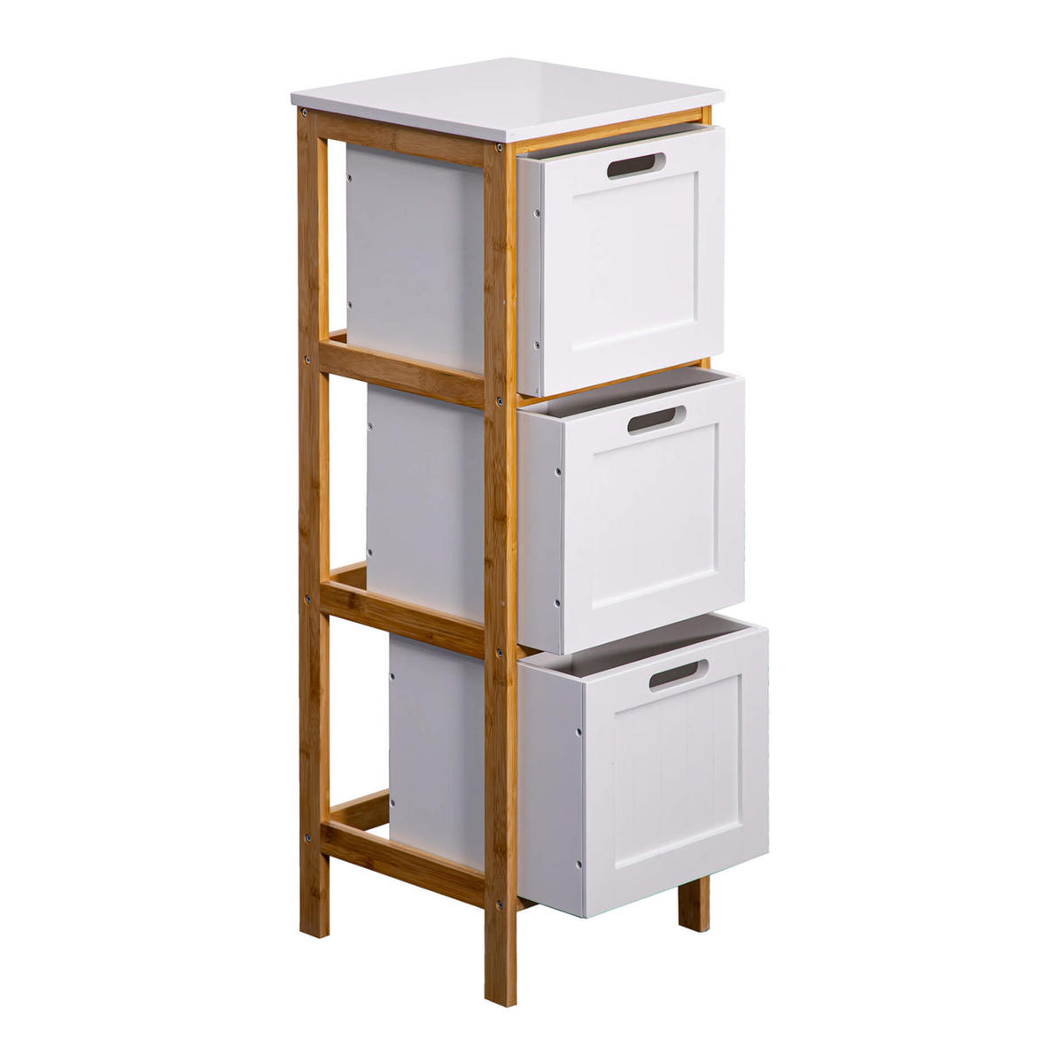 NACHTTISCH Weiß 30/32/86 cm - Weiß, Holzwerkstoff (30/86/32cm) - Mobili Rebecca