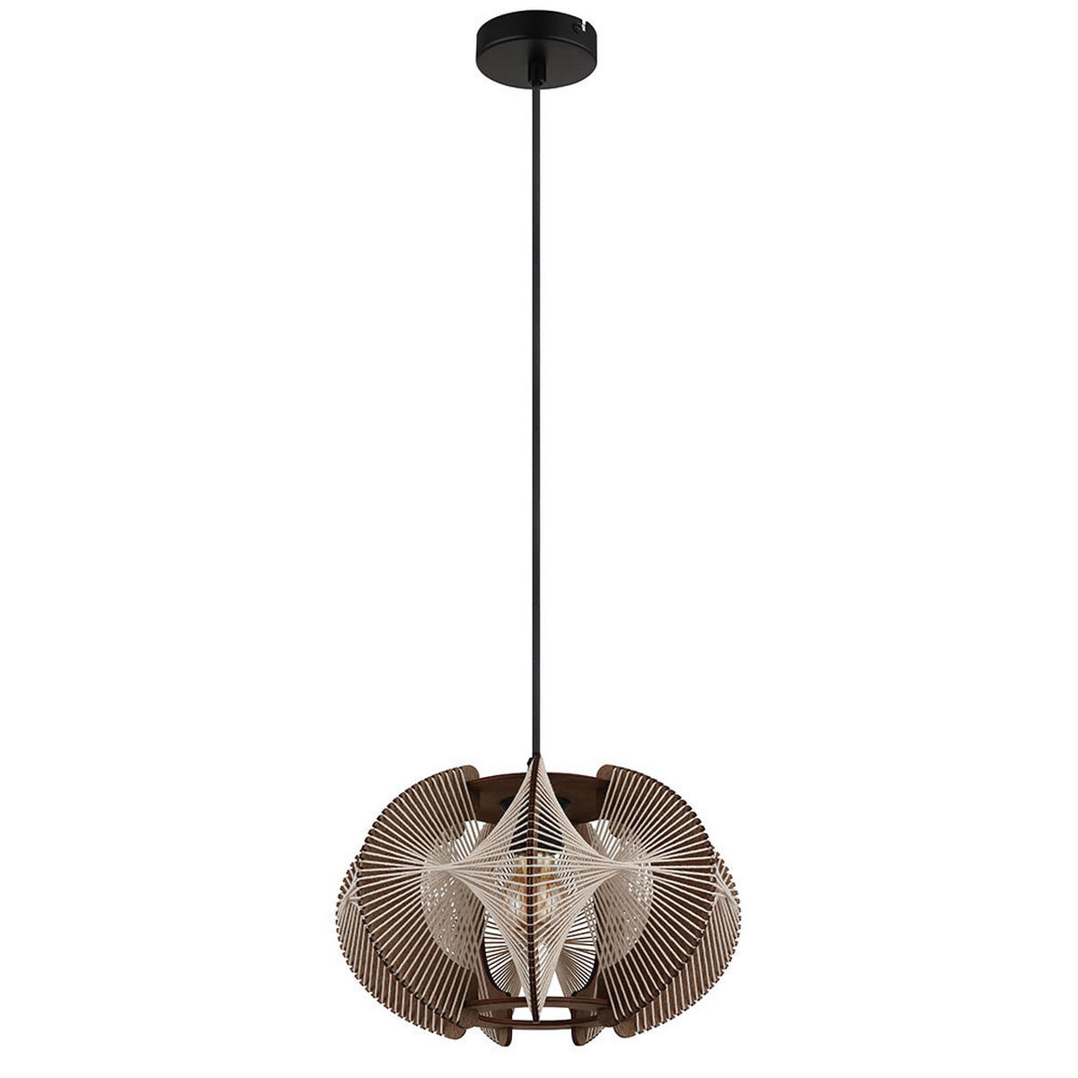 HÄNGELEUCHTE MDF Hanf Braun - Braun, Holz (34/34/150cm) - Nowa