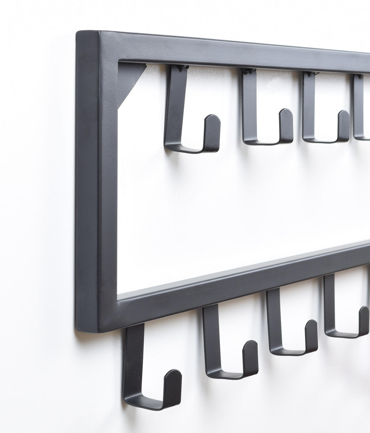 KLEIDERABLAGE Bono Schwarz - Schwarz, Metall (26/50/4cm) - LOFT42