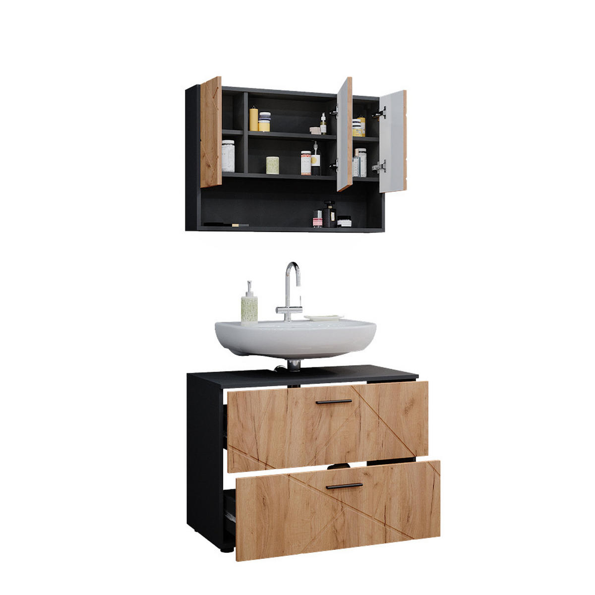 Honigeiche, Holzwerkstoff (80/58.6/41cm) - Vicco