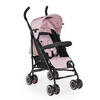 BUGGY Jerry osa schwarz Sonnendach, schwenkbare Vorderräder, EVA-Räder - Hellrosa, Metall (72/47/100cm) - Moni