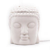 CANDLE Brothers Duftlampe Buddha - Weiß, Keramik (14.5/18/9cm)
