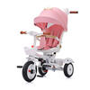 DREIRAD Futuro 2 in 1 faltbar rosa Becherhalter, Musik, Licht, Gummiräder - Rosa, Metall (90/50/95cm) - Chipolino