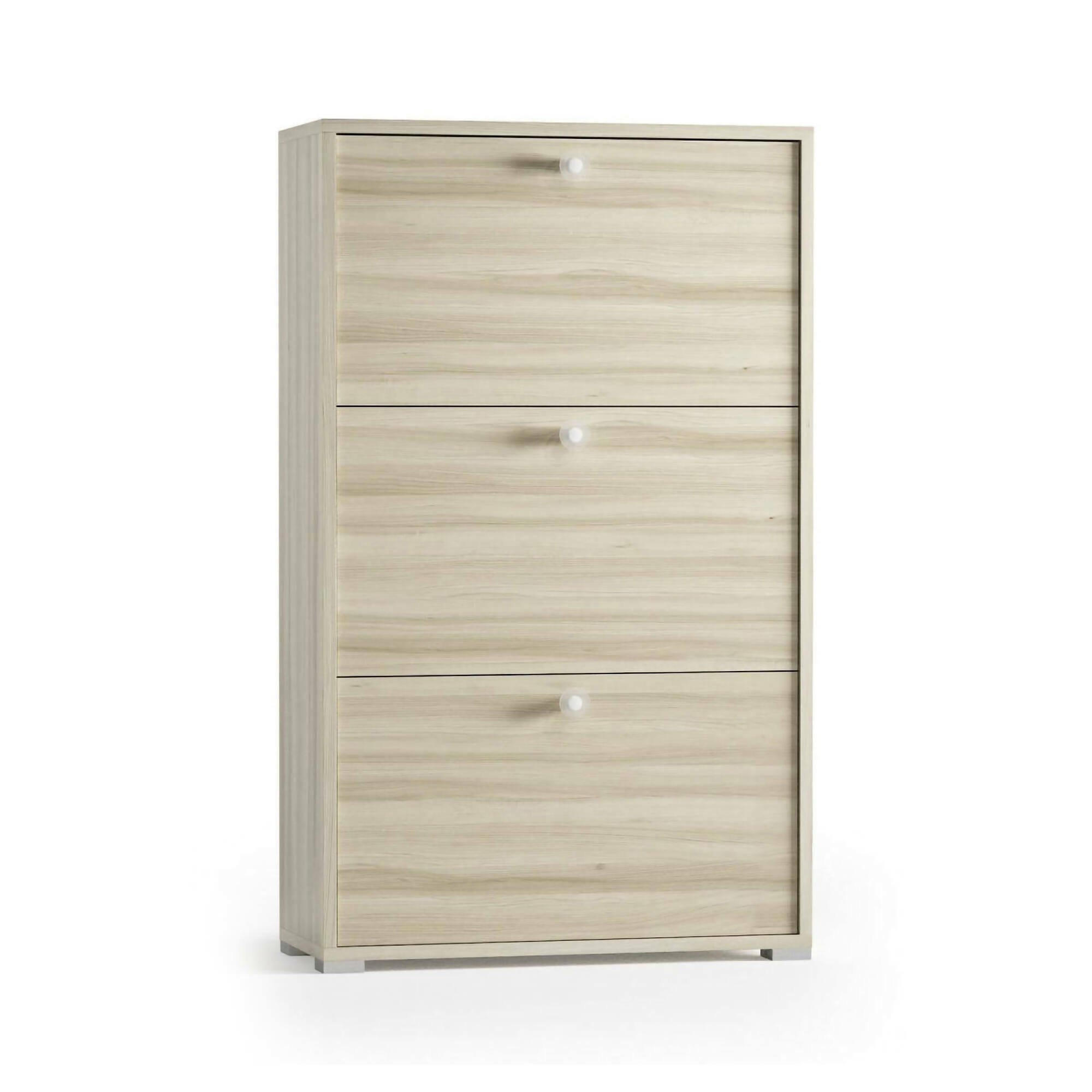 SCHUHSCHRANK Eiche 28/67/112 cm - Wildeiche/Eichefarben, Holzwerkstoff (67/112/28cm) - DMORA