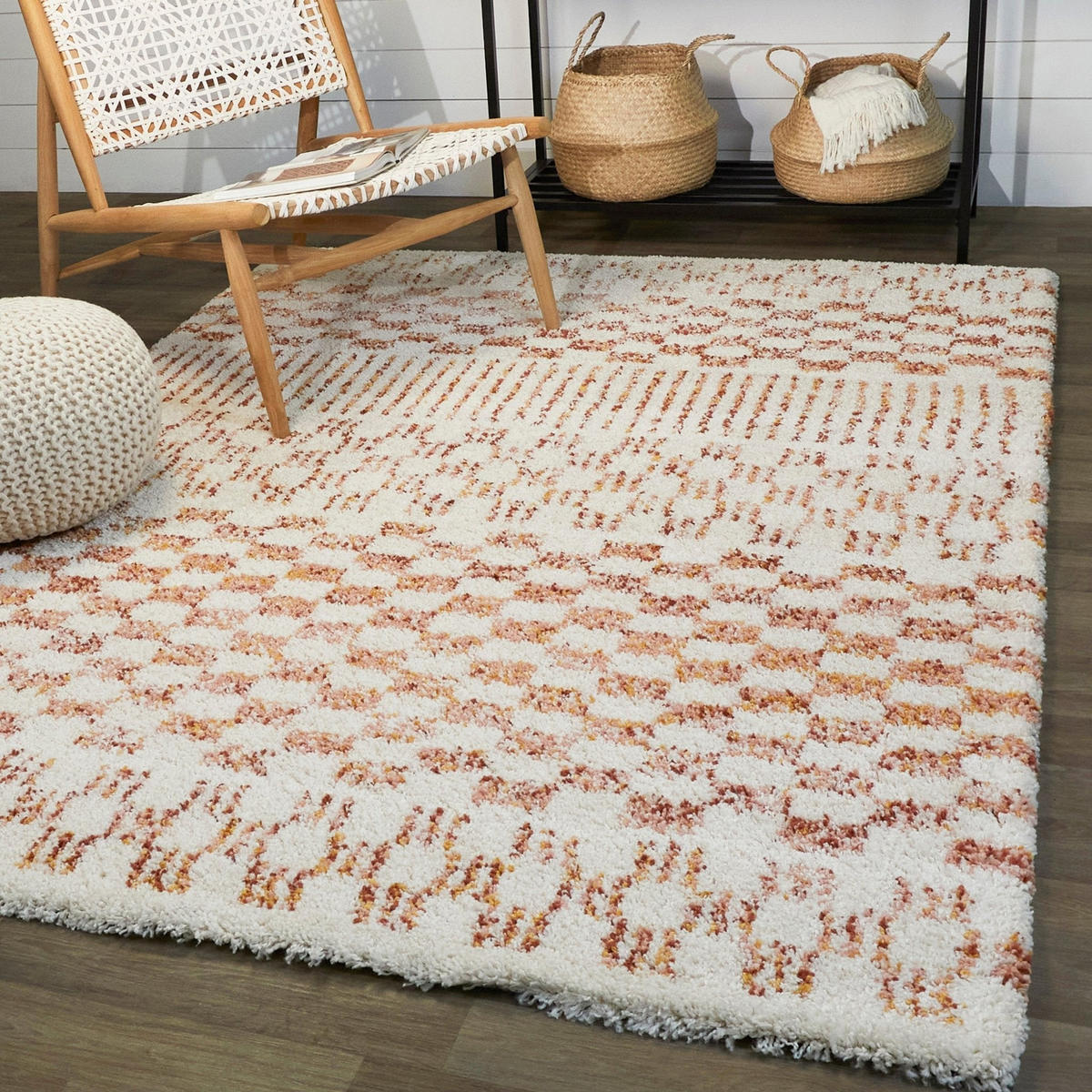 TEPPICH Hochflor, weich terracotta - Terracotta, Textil (160/230cm) - AFK Living