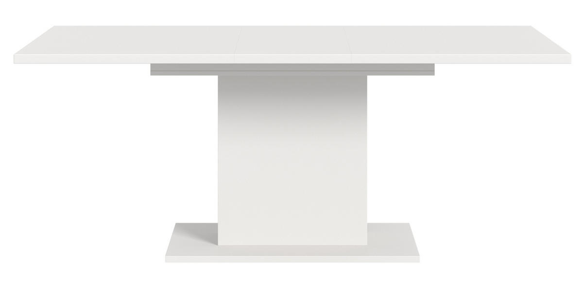 ESSTISCH weiß, Küchentisch ausziehbar 150 - 190 cm - Weiß, Holzwerkstoff/Metall (150/90/76cm) - Inn.Furn