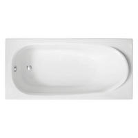 BADEWANNE Rechteck MEDIUM 170/75 mit Styro Ablauf Füße - Weiß, Kunststoff (75/56/170cm) - bad land