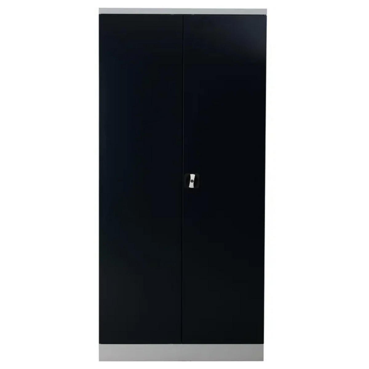 STAHLSCHRANK Bee mit 4 verzinkten Fachböden 195x92x60 cm Korpusfarbe Lichtgrau Frontfarbe Anthrazit - Anthrazit, Metall (92/195/60cm)