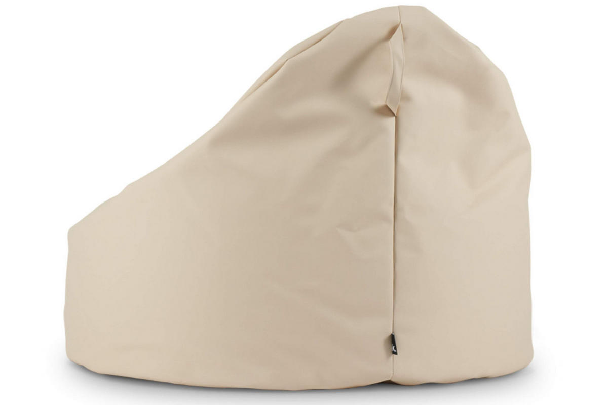 SITZSACK COSMO aus Lederoptik, Cremefarben - Creme, Textil (85/80/85cm) - KONSIMO®