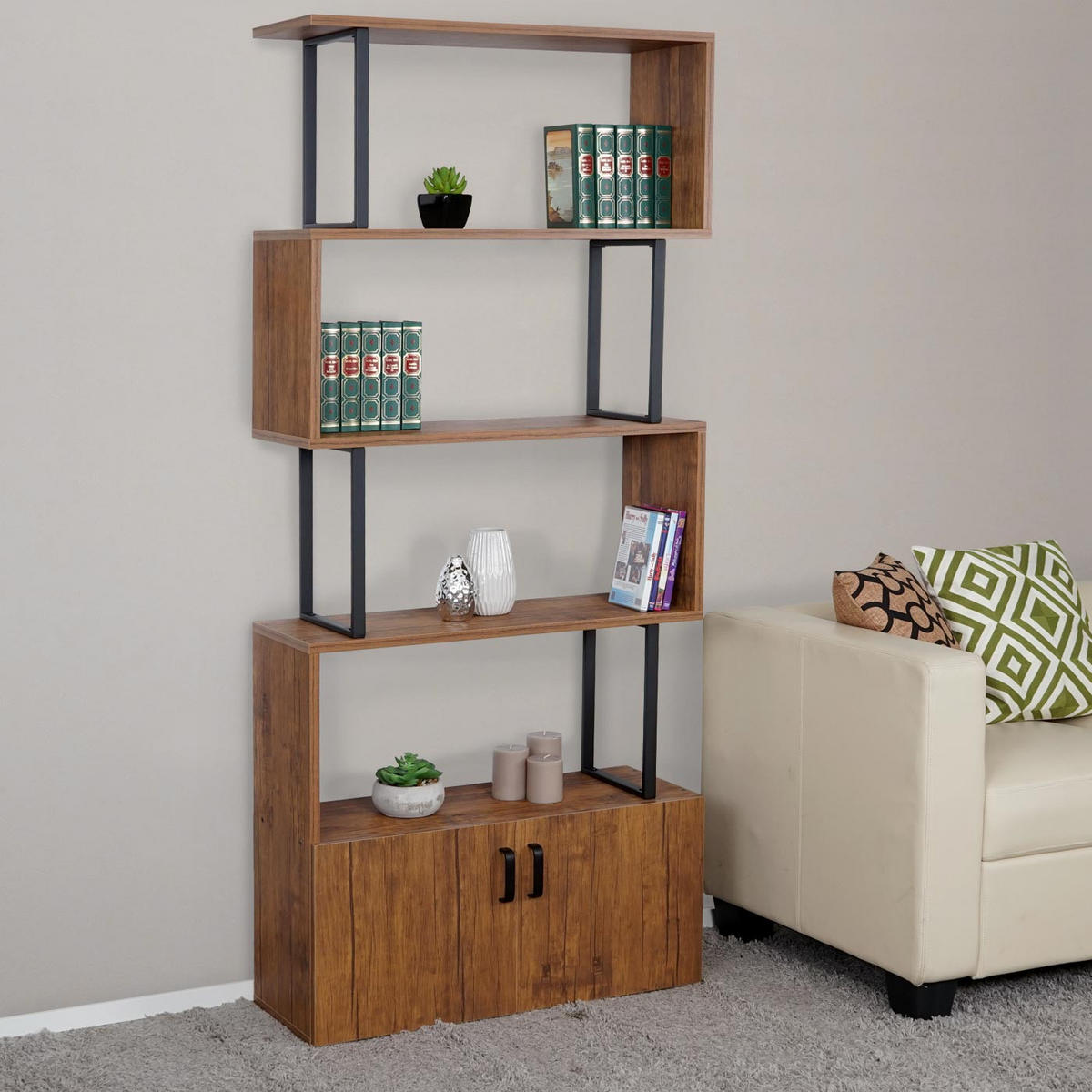 BÜCHERREGAL Eiche Dekor - Eichefarben, Holzwerkstoff (80/183/31cm) - MCW