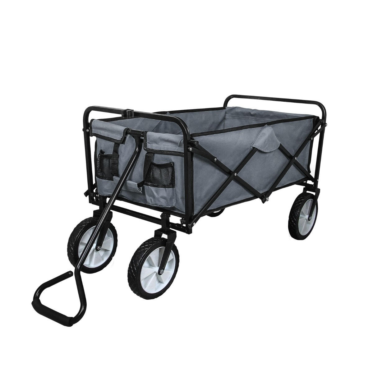GARTENWAGEN Faltbar Grau - Grau, Metall (53/113/98cm) - Monstershop