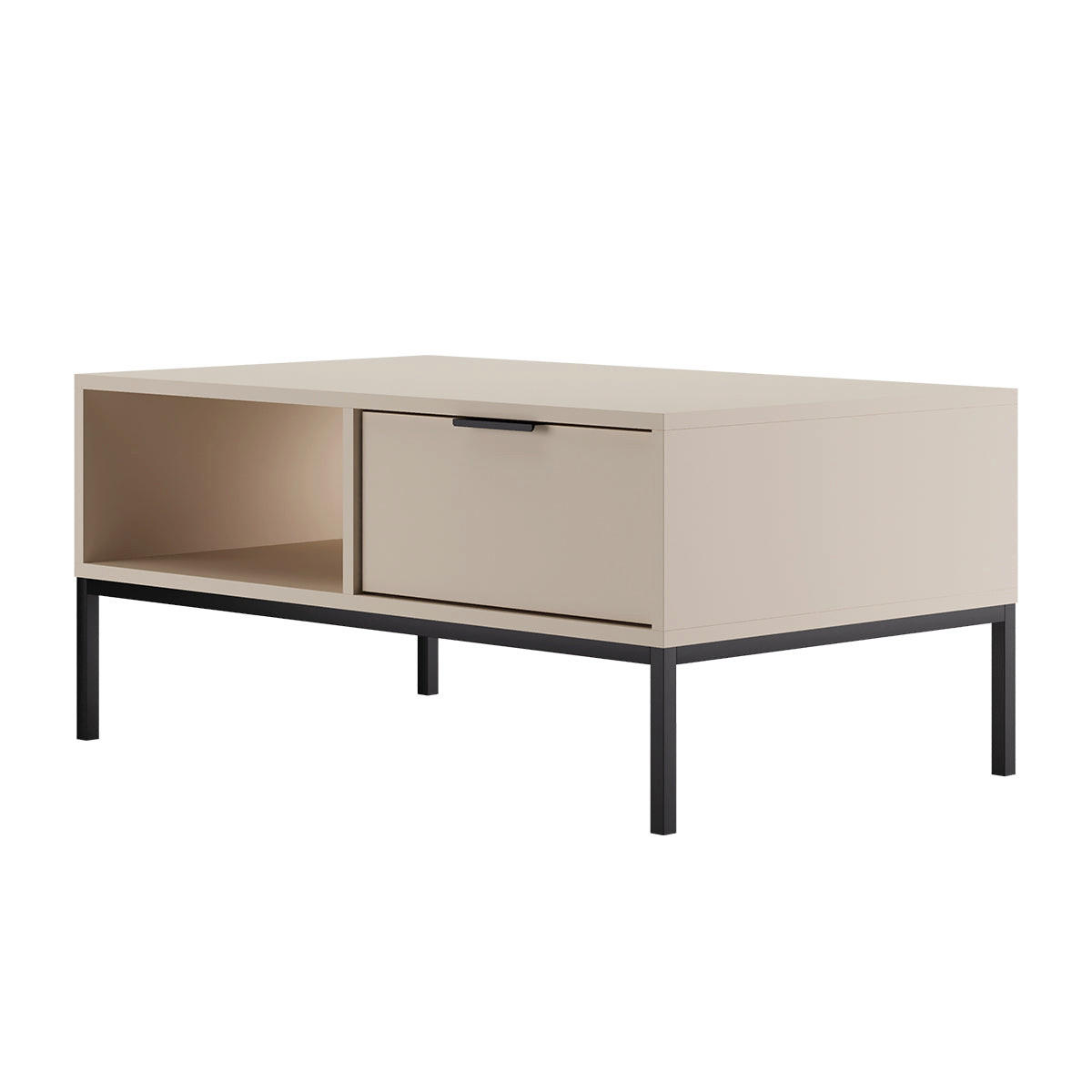 KLUBSKA MIZA Seattle Kašmir - kašmir, leseni material (60/100/45.4cm) - Petits-meubles