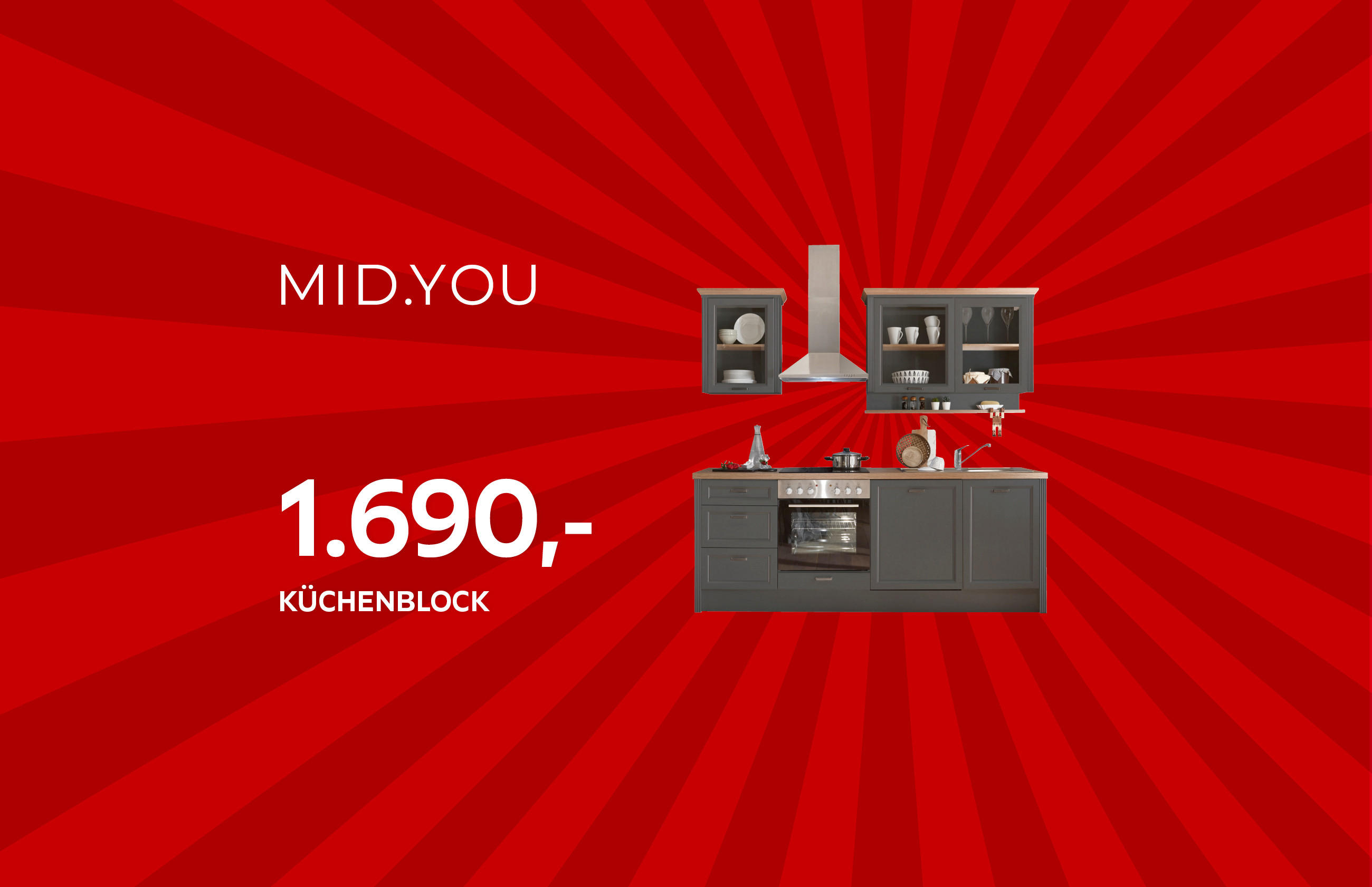 MID YOU - 1.690,- KÜCHENBLOCK