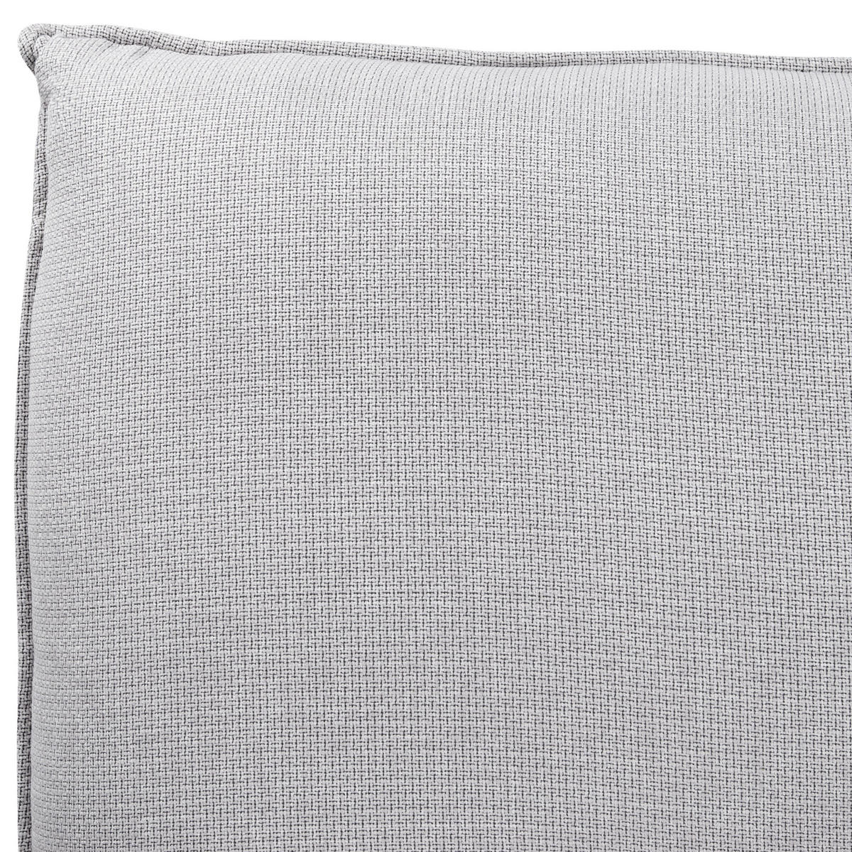 POLSTERBETT mit Lattenrost 180x200 cm Grau Vinay - Hellgrau, Textil (180/200cm) - Beliani