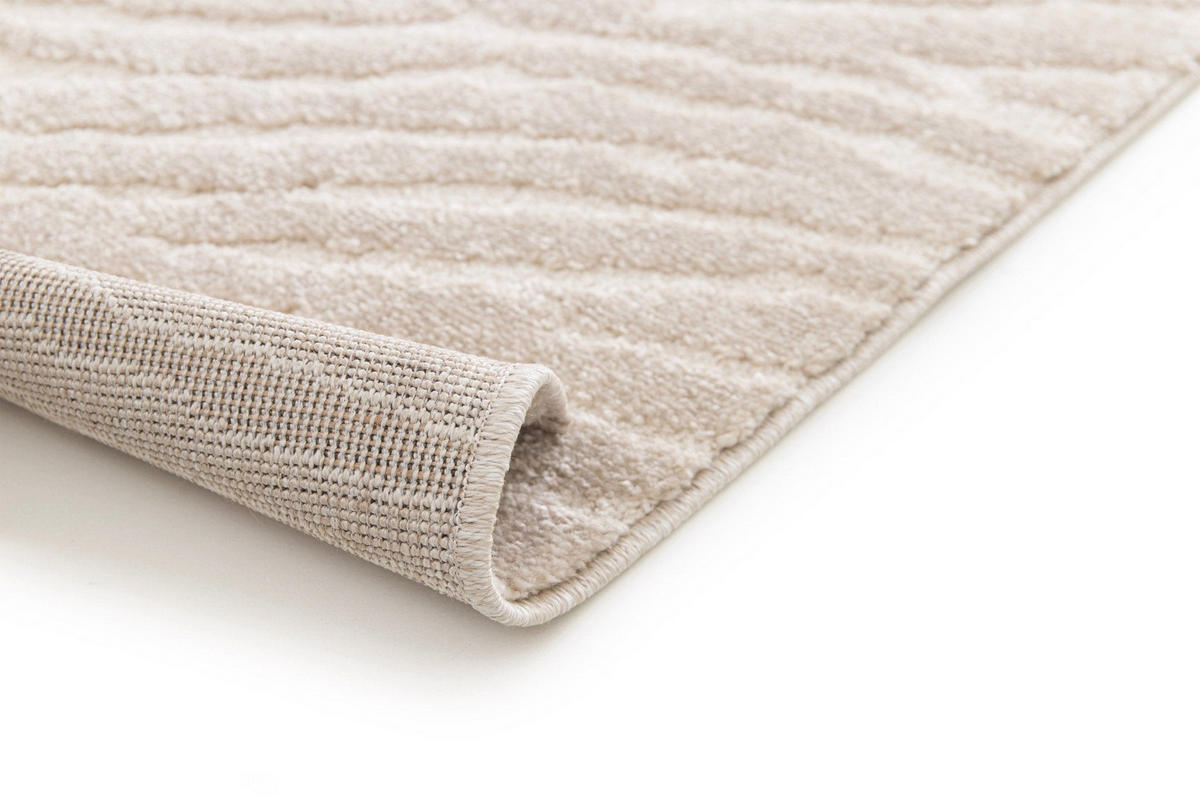 TEPPICH ultrafein mit Skulptureffekt beige - Beige, Textil (120/170cm) - AFK Living