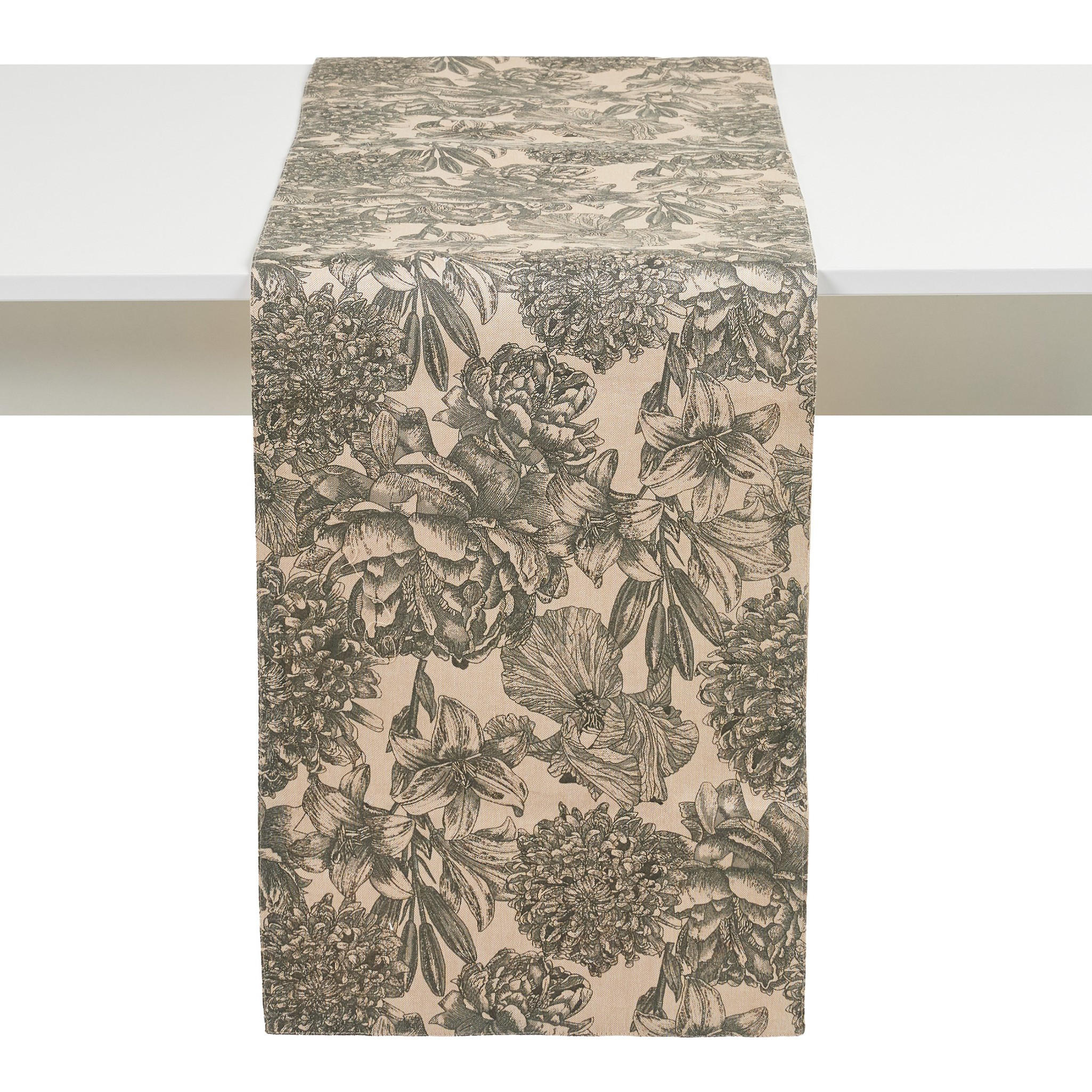 TISCHLÄUFER Tomilo - Beige, Textil (180/35/1cm) - home&you