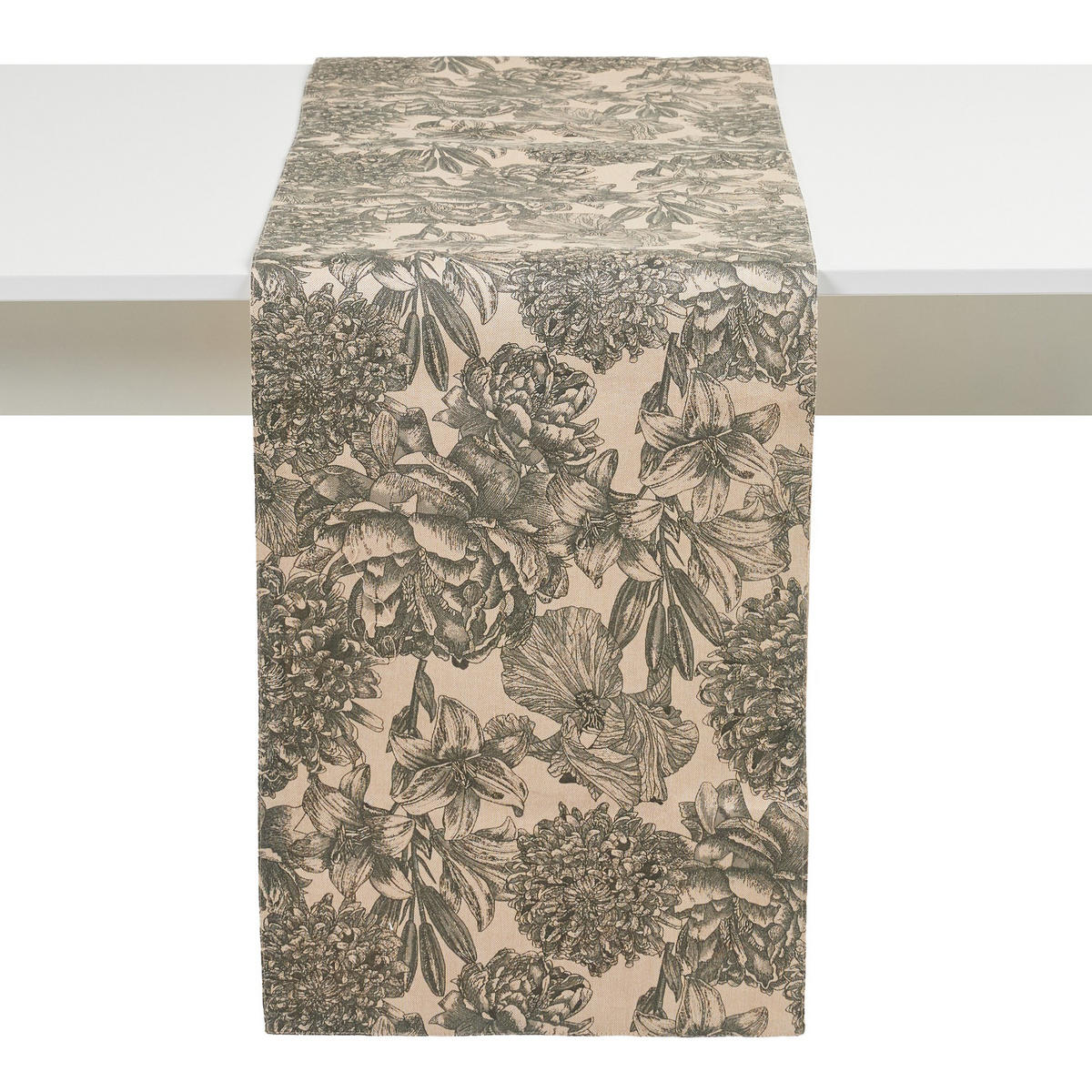 TISCHLÄUFER Tomilo - Beige, Textil (180/35/1cm) - home&you