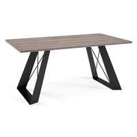 COUCHTISCH Satis Sherman Eiche Anthrazit / Schwarz 110 / 60 / 50cm - Anthrazit/Schwarz, Holz/Holzwerkstoff (60/110/50cm) - Feldmann-Wohnen