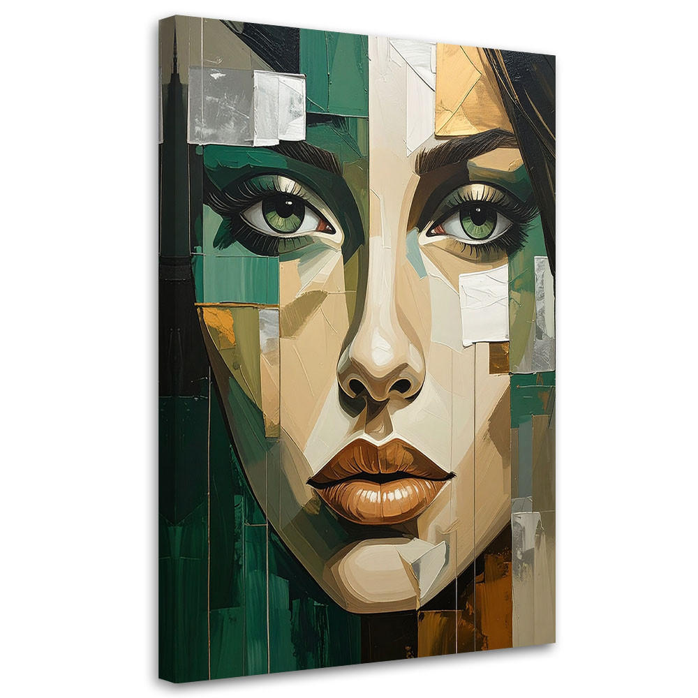 LEINWANDBILD Menschen & Charaktere 30x45cm - Grün, Textil (30/45cm) - Feeby