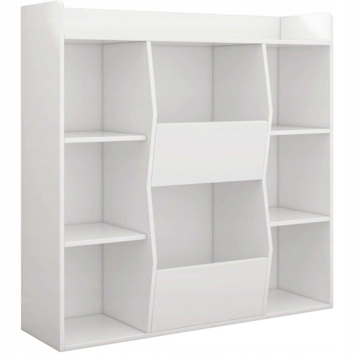 BÜCHERREGAL, weiß 106/30/104 cm - Weiß, Holzwerkstoff (106/104/30cm)