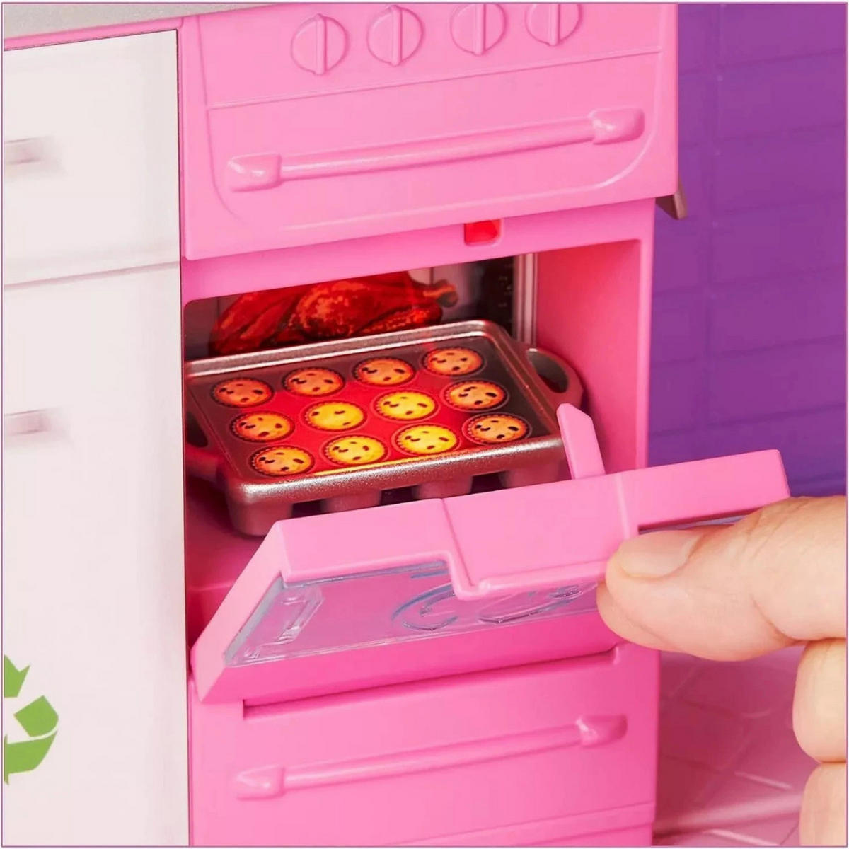 PUPPENHAUS Dreamhouse Barbie Villa 3 Etagen Spielset, Puppenvilla, Spielhaus, Kinder Spielzeug, Barbie Haus, Zubehör Set, Rollenspiel, Kinderzimmer - Pink, Kunststoff (120/90/21.6cm) - Barbie