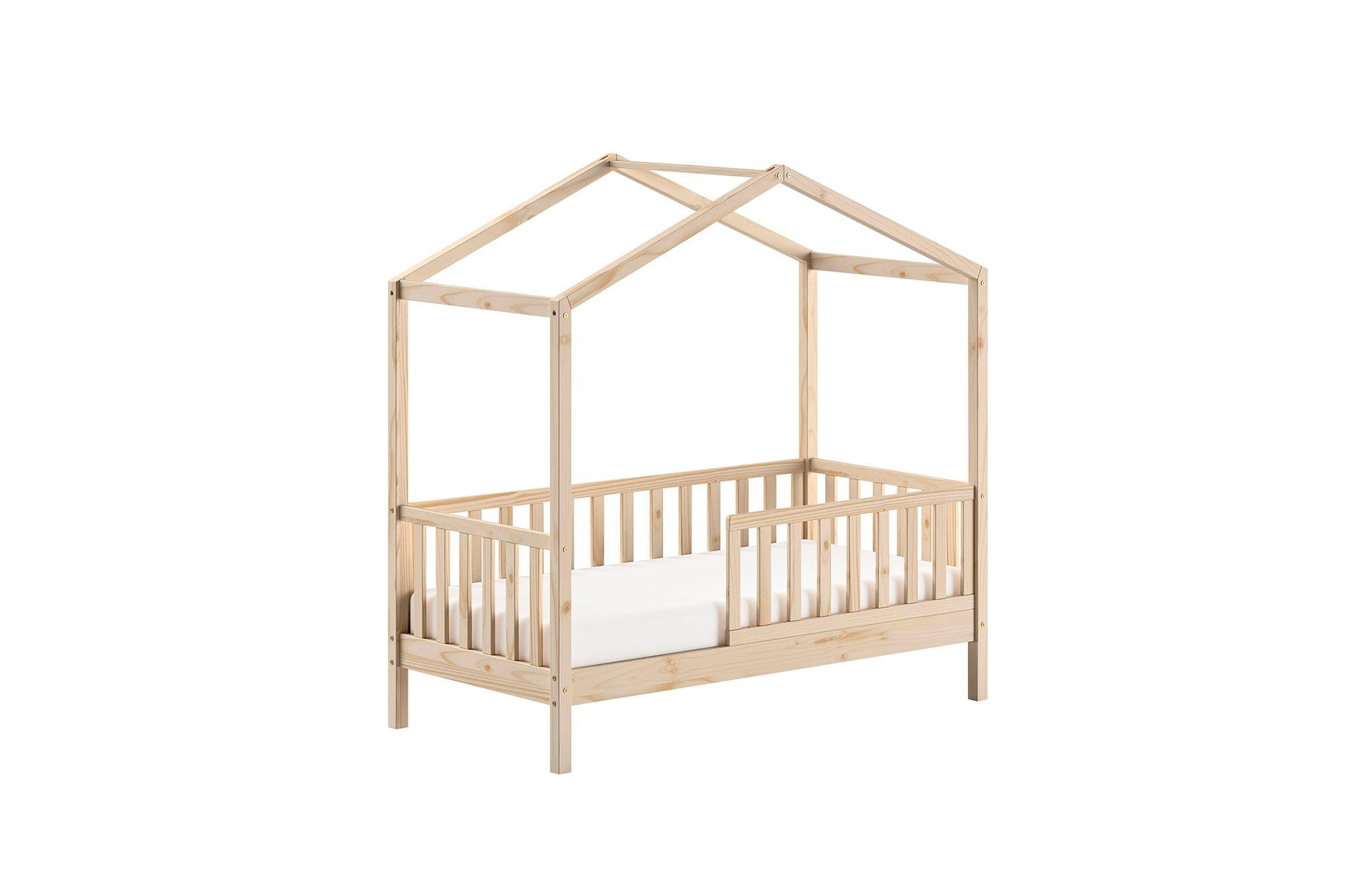 JUNIORBETT Karie 148x151x76 aus Massivholz in natur - Naturfarben, Holz (70/140cm) - 58aufmkessel