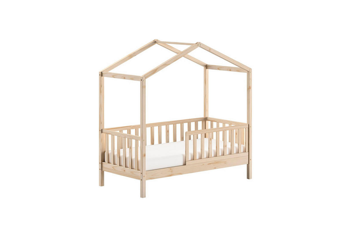 JUNIORBETT Karie 148x151x76 aus Massivholz in natur - Naturfarben, Holz (70/140cm) - 58aufmkessel