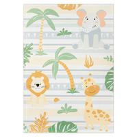 KINDERTEPPICH KIDS Creme Safari 200/300 cm - Creme, Textil (200/300cm) - Tapiso